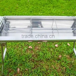 Wholesale Professional Stainless Steel 304 Smokeless Charcoal BBQ Picnic Barbecue Grill Portable thumbnail-3