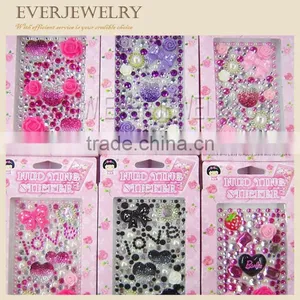 Bling Rhinestone Cellphone Stickers Mobile Phone Laptop Rhinestone Sticker thumbnail-1