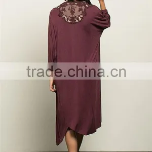 Muslim Long Cardigan Ladies Open Front Lace Duster Sweaters for Women Cardigan thumbnail-4