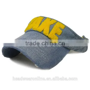 High Quality Sun Visor Cap With Embroidery Logo Made in Guangdong thumbnail-4