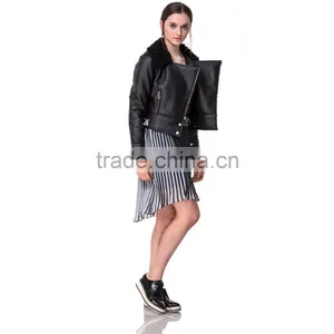 Guangzhou Domin Fashion Factory Directly Wholesale 2017 Ladies Winter Jacket thumbnail-4