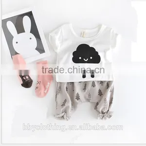Cheap Unisex Innovative Cloud and Particle Rain Printer Baby t Shirt thumbnail-1