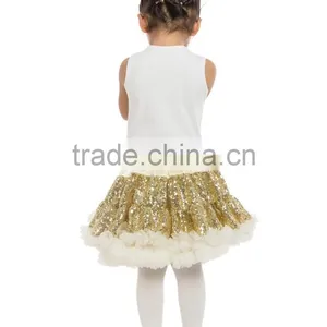 Cute Design Baby Girl Sequin Pettiskirt Set for Kids thumbnail-2