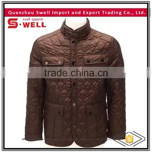 Fashion Windproof Thermal Padded Gold Light Men Winter Coat thumbnail-1