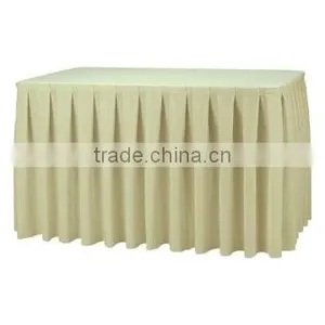 Wholesale Polyester Table Skirts, Cheap Table Skirts for Weddings thumbnail-1