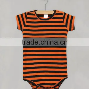 Halloween Children Cotton Orange Pumpkin Pattern Newborn Baby Unisex Bodysuit Romper thumbnail-5