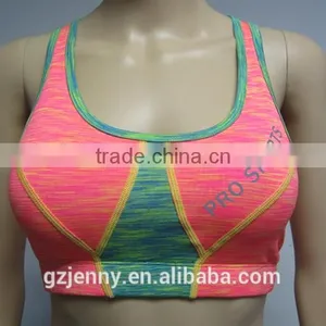 Wholesale Ladies Sexy Colorful Women's Gym Workout Tube Bra Sportswear thumbnail-4
