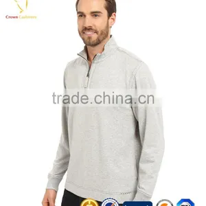 Winter Pullover Thick 1/4 Zip Up Knitted Men Sweater thumbnail-1