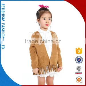 Wholesale 100% Cotton Sweater Kids Young Girls Coats thumbnail-1