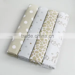 OEM Factory or Stocked Designs 102*76cm Baby Receiving Blanket, Flannel Blanket, 100% Cotton Baby Blanket thumbnail-6