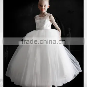 New Design Girl Formal Dress White Wedding Dress For Performance Pretty Children Wear GD90427-4 thumbnail-1