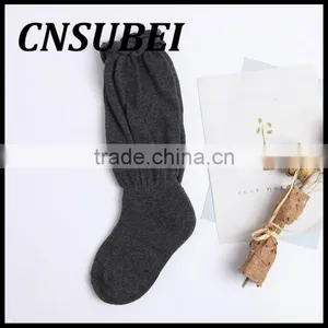 Solid Color Child Tube Socks High Quality Young Kid Girl Cotton Sock thumbnail-2