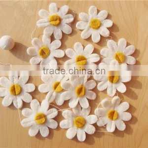 Happy Easterdecoration Felt Bunting Garland Banner Eggs Handmade Felt Ornaments thumbnail-4
