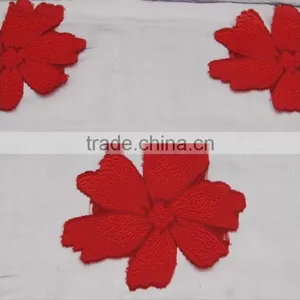 Transparent Flower Silk Lady Neck Scarf for Custom thumbnail-6