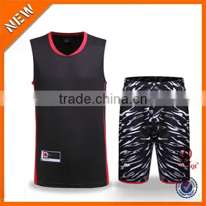 2016 100% Polyester Quick Dry Latest New Basketball Jersey Design for Man thumbnail-1