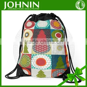 Wholesale Custom Size Promotional Christmas Drawstring Bag thumbnail-1