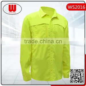 Hot Sale hi Vis Work Yellow Shirt thumbnail-1