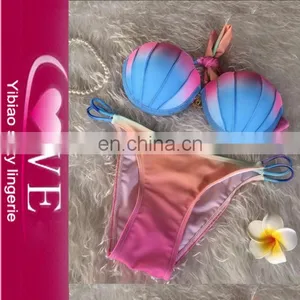 Dropshipping Hot Brazil Gradient Swimwear Sexy Stylish Bra Girls Bikini Bra thumbnail-1