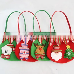 Snowman Santa Xmas Christmas Party Bag Christmas Candy Bag thumbnail-1