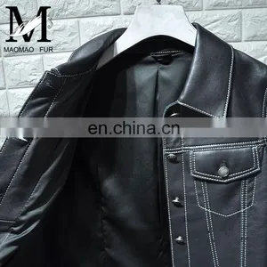 Fashionable Wholesale Women Real Leather Jacket for Ladies Cheap Leather Jackets thumbnail-4