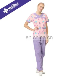 Surgical Cotton Uniform Or Antimicrobial Coat To Dr Seuss Scrub thumbnail-1