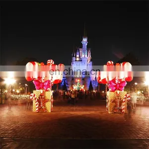 Airblowing Giant Inflatable Christmas Decorations,/inflatable Christmas Candy Stick thumbnail-1