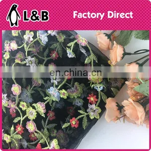 High Quality Popular Embroidery Polyester Mesh Fabric thumbnail-3