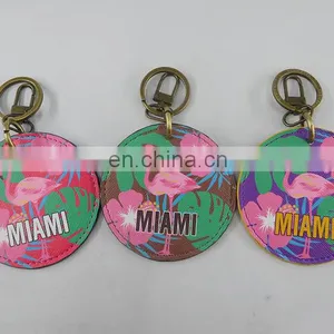 Eco Friendly Manufacturers Colorful Leather Keychain With Logo thumbnail-6