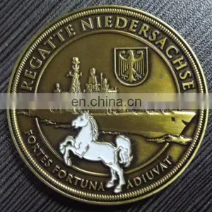 3D Custom Challenge Coin With Horse thumbnail-1