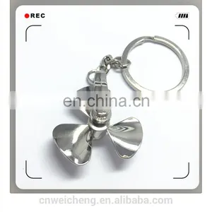 Cheap Customised Fan Shaped Rotating Keychain thumbnail-1