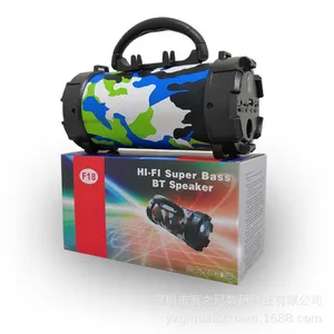 Cylinder Bluetooth Speaker Outdoor Portable Wireless Card Flashlight Cannon Speaker thumbnail-5
