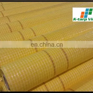 Yellow Leno Tarpaulin 55gsm Micro-Perforated Foils In Roll thumbnail-1