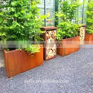 Customized Indoor & Outdoor Corten Steel Long Box Planter thumbnail-5