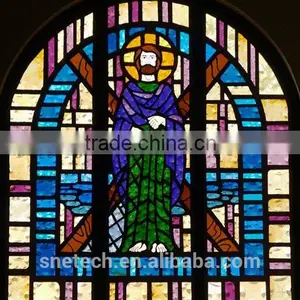 Stained Church Window Glass for Interior or Exterior Decoration thumbnail-1
