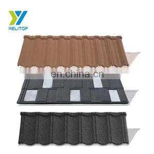 High Quality Building Material Stone Coated Metal Roofing Tile/ Sand Coated Roof Sheet thumbnail-1