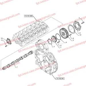 FPT IVECO CASE Cursor9 F2CFE614A*B041/F2CGE614F*V004 5802431166 Camshaft504254723 thumbnail-1