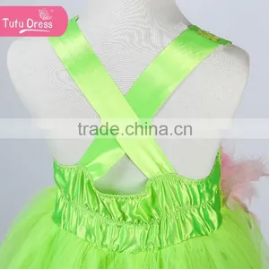 High Quality and Luxury Green Sequin Dress for Kids Party thumbnail-4