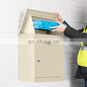 Outdoor Garden Apartment Building Steel Vintage Parcel Paper Post Box Mailbox Mailing Box thumbnail-2