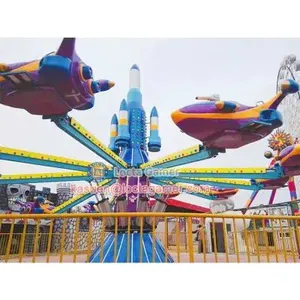 Guangdong Zhongshan Tai Le Play Children Outdoor Large-scale Play Equipment Hydraulic Automatic Control Rotary Aircraft Lift Manufacturers thumbnail-3