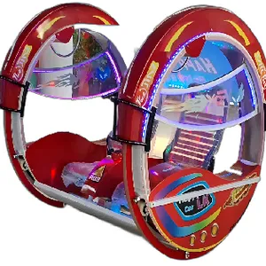 Battery Amusement Theme Park Rides 9s 360 Degree Rotation Rotating Electric Happy Swing Rolling Car For Adult Kids thumbnail-2