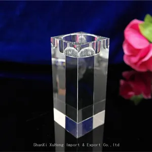 Europe K9 Crystal Candle Holders Stand Wedding Home Decor Candlestick Table Centerpieces thumbnail-1