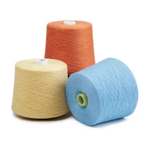 Low Price 20/1 ne Carded Cotton Yarn Ne14/1 16s/1 Dyed Cvc 60/40 pc 65/35 Blended Yarn for Socks Knitting Embroidery thumbnail-3