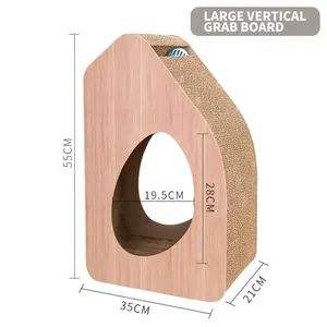 MeowLove Hot Sales Scratcher Cat Play Toy Corrugated Cardboard Cat Scratcher Cat Cardboard thumbnail-1