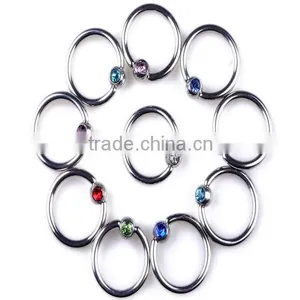 Internally Threaded Tiny cz Diamond Star Labret Monroe Lip Ring Piercing Body Jewellery thumbnail-5