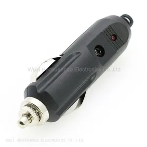 Car Cigarette Lighter Male to Female Plug Jack With Built-in Fuse Indicator Lamp 12V 24V ABS Car Cigarette Lighter Socket thumbnail-2