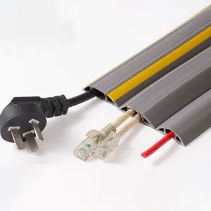 Self-Adhesive PVC Rubber Trunking Soft Ground Surface-Mounted Wire Organizer Self-Adhesive Soft Trunking Artifact for Wires thumbnail-2