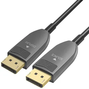 OEM Factory Wholesale 8K DisplayPort 1.4 Active Optical Cable-AOC-32.4Gbps 4K 140hz, 8k 60hz, 32.4Gbps, Fiber Optic, AOC thumbnail-2