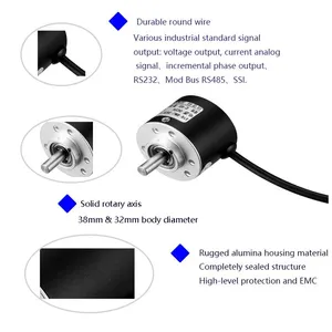 High Performance 38*6mm SSI Output Hall Sensor Magnetic Rotary Absolute Encoder, 0~360 Angle Detection thumbnail-3