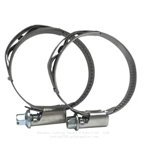 German Type Worm Drive Hose Clamp Automotive Partial Head With Spring thumbnail-5