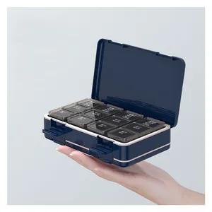 AM / PM / Eve Weekly Pill Box Large 24 Compartments 7 Days Pill Box Hot Sale Travel Pill Organizer thumbnail-4